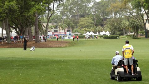 Second round at RBC Heritage halted as storms approach