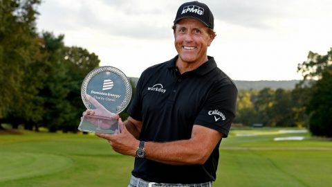 Phil Mickelson makes it 2-for-2 on Champions, defeats Mike Weir in Virginia