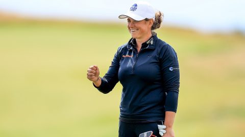 Local favorite, former police officer leads Women's Scottish Open