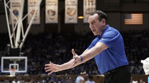 Coach K still shows the fire that launched him into John Wooden's orbit