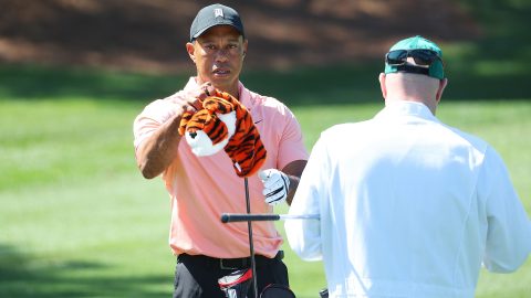 Watch: Masters tweets video of Tiger Woods' Sunday practice round
